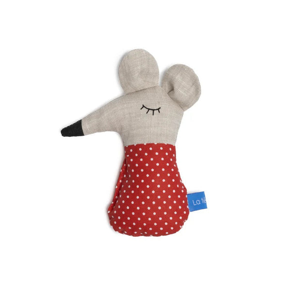RATTLE MAURICETTE THE MOUSE RED DOT — by La fée raille