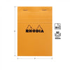 NOTEPAD N°13 ORANGE GRID — by Rhodia