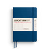 MEDIUM (A5) NOTEBOOK HARDCOVER, INDIGO (Multiple Styles) — by Leuchtturm1917