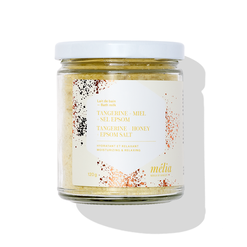 NOURISHING BATH MILK TANGERINE + HONEY + EPSOM SALT— by Mélia