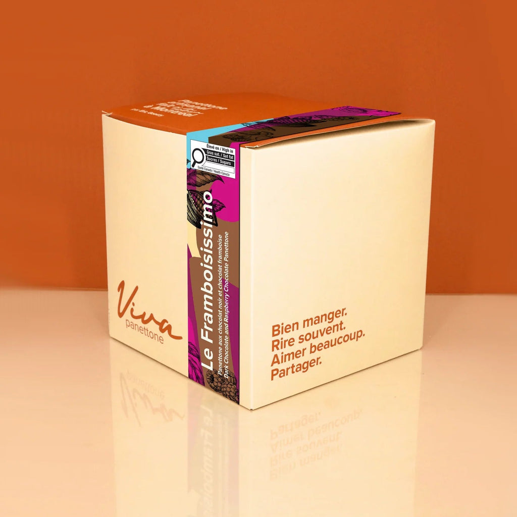 « LE FRAMBOISISSIMO » PANETTONE (Plusieurs formats) — par Viva Panettone