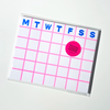 MONTHLY NOTEPAD (Multiple Colors) — by Mezzaluna Studio