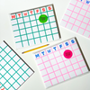 MONTHLY NOTEPAD (Multiple Colors) — by Mezzaluna Studio