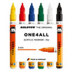 ONE4ALL, MARQUEURS À POMPE EN ACRYLIQUE - Kit de base 1 - 6 pièces — par Molotow
