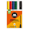 ONE4ALL, MARQUEURS À POMPE EN ACRYLIQUE - Kit de base 1 - 6 pièces — par Molotow