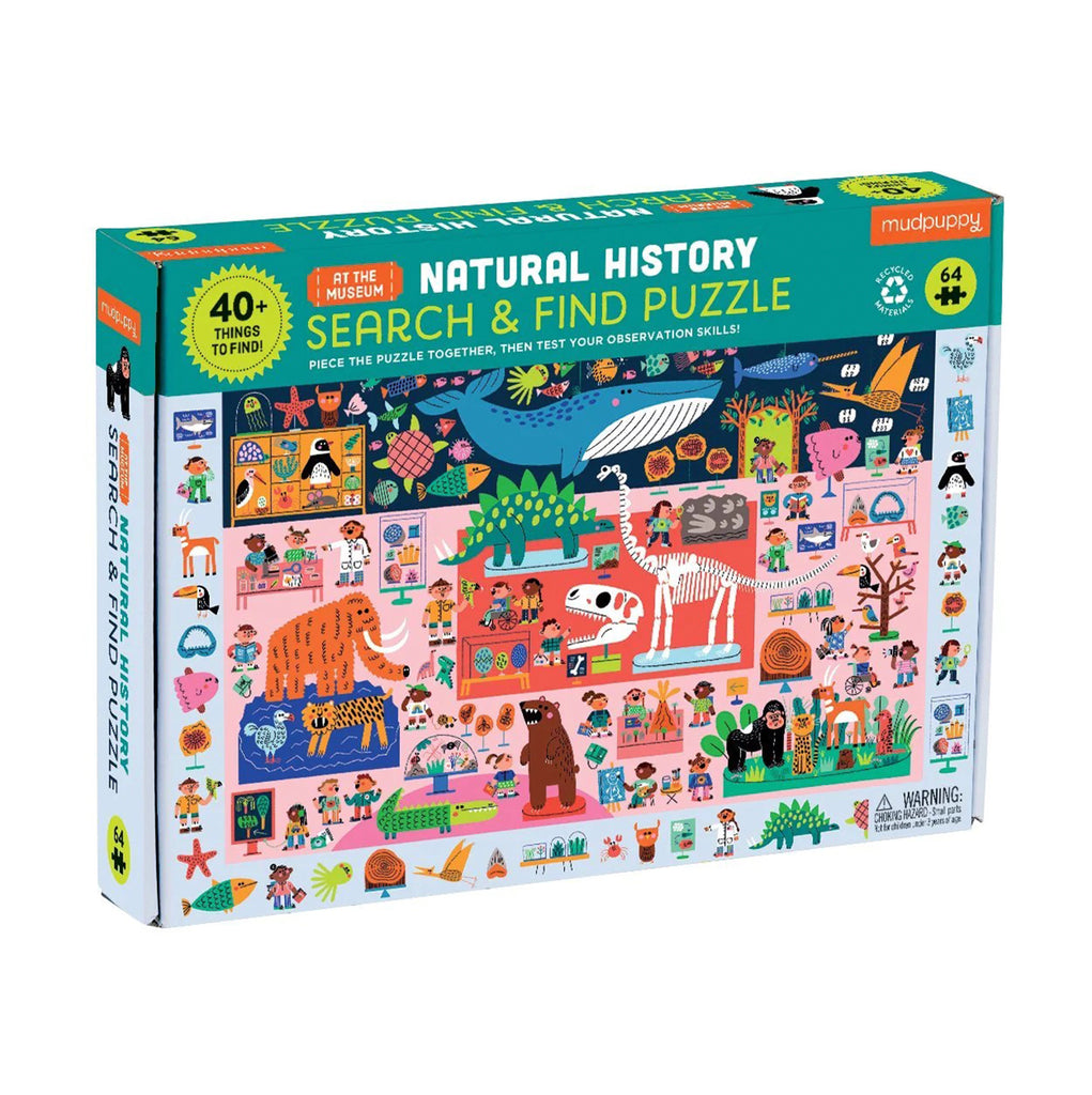 "NATURAL HISTORY MUSEUM SEARCH & FIND" 64 PIECE PUZZLE — by Mudpuppy