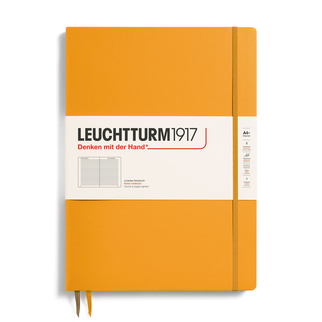 MASTER SLIM (A4+) NOTEBOOK HARDCOVER, RISING SUN (Multiple Styles) — by Leuchtturm1917