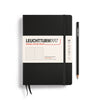 MEDIUM (A5) NOTEBOOK HARDCOVER, BLACK (Multiple Styles) — by Leuchtturm1917