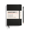 MEDIUM (A5) NOTEBOOK HARDCOVER, BLACK (Multiple Styles) — by Leuchtturm1917