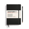MEDIUM (A5) NOTEBOOK HARDCOVER, BLACK (Multiple Styles) — by Leuchtturm1917