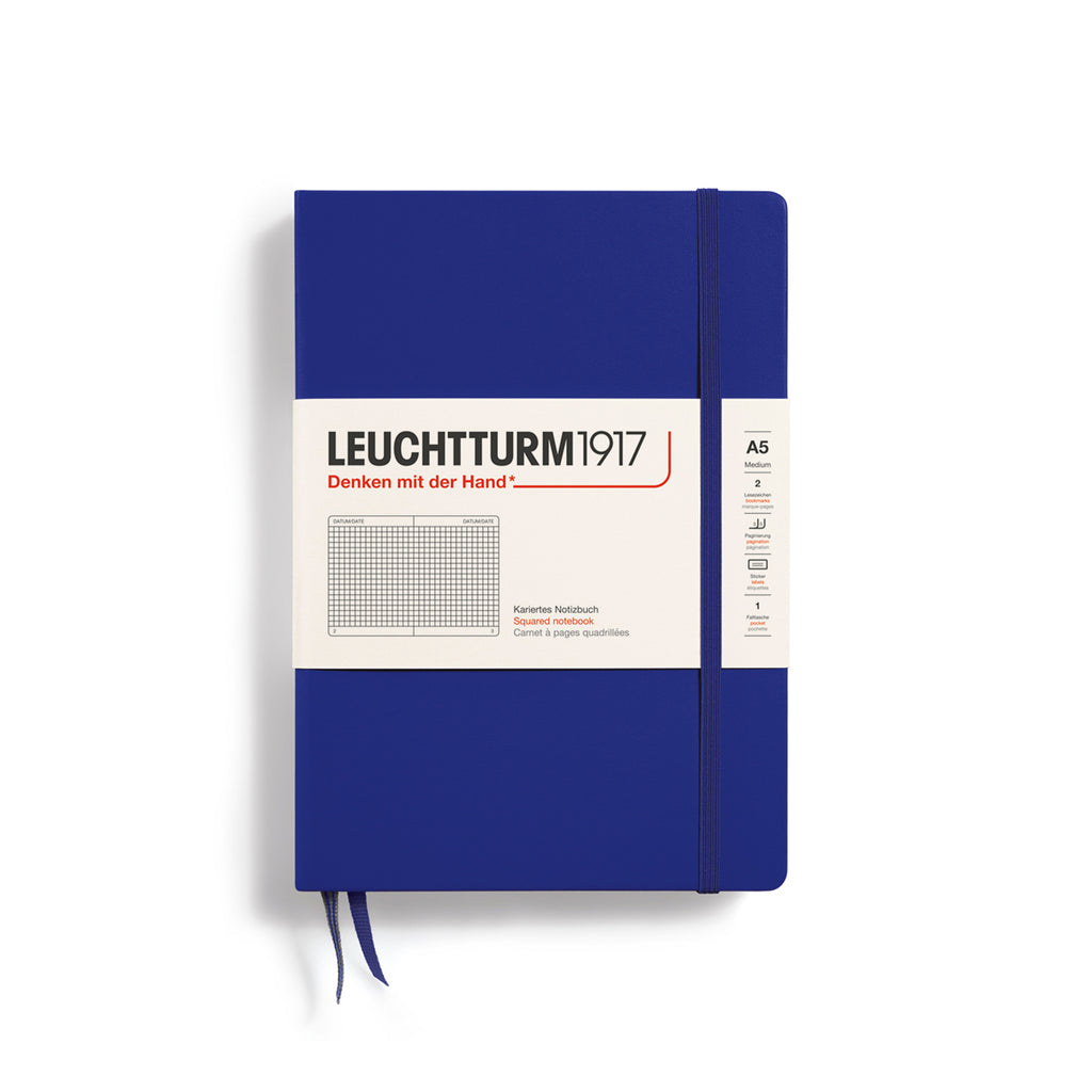 MEDIUM (A5) NOTEBOOK HARDCOVER, INK (Multiple Styles) — by Leuchtturm1917