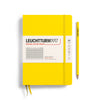 MEDIUM (A5) NOTEBOOK HARDCOVER, LEMON (Multiple Styles) — by Leuchtturm1917