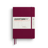 MEDIUM (A5) NOTEBOOK HARDCOVER, PORT RED (Multiple Styles) — by Leuchtturm1917