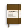 MEDIUM (A5) NOTEBOOK HARDCOVER, SPICE BROWN (Multiple Styles) — by Leuchtturm1917