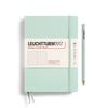 MEDIUM (A5) NOTEBOOK HARDCOVER, MINT GREEN (Multiple Styles) — by Leuchtturm1917
