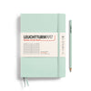 MEDIUM (A5) NOTEBOOK HARDCOVER, MINT GREEN (Multiple Styles) — by Leuchtturm1917