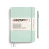MEDIUM (A5) NOTEBOOK HARDCOVER, MINT GREEN (Multiple Styles) — by Leuchtturm1917