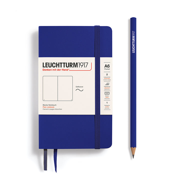 POCKET NOTEBOOK (A6) SOFTCOVER, INK (Multiple Styles) — by Leuchtturm1917