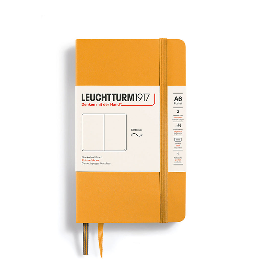 POCKET NOTEBOOK (A6) SOFTCOVER, RISING SUN (Multiple Styles) — by Leuchtturm1917