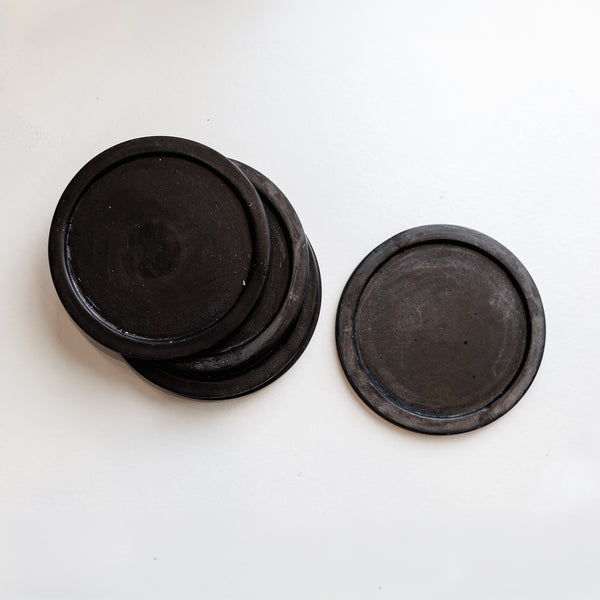 PRATO - Decorative Plate in Plaster and Graphite — by Philippe Vandal