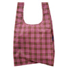 STANDARD "AZALEA PINK TARTAN" REUSABLE BAG — by Baggu