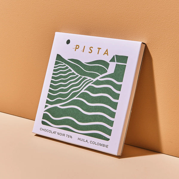 TABLETTE PISTA CHOCOLAT NOIR 75% — par Allo Simone en collaboration avec Café Pista