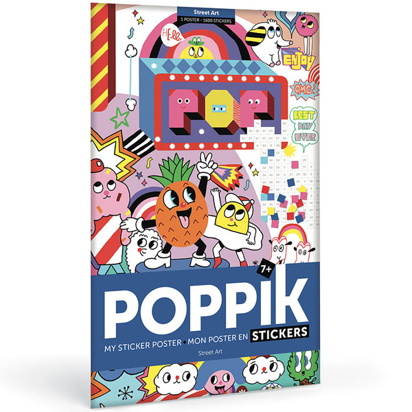 GIANT POSTER + 1600 STICKERS (6-12 YEARS OLD) “STREET ART” — by Poppik ...