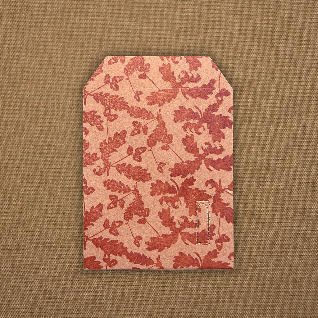 RED HANDMADE CARD AND ENVELOPE SET (multiple sizes and patterns) — by Atelier Ecluse