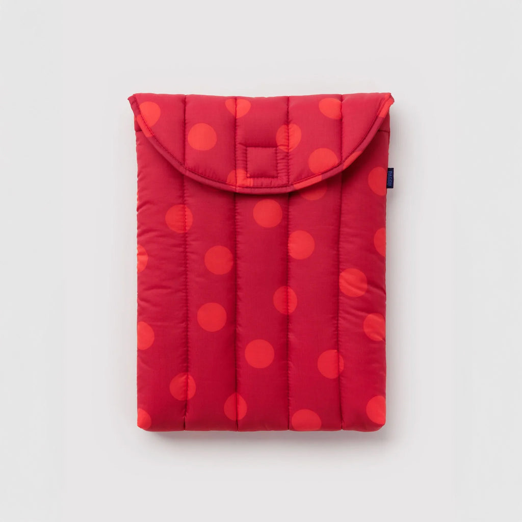 PUFFY LAPTOP SLEEVE - RED POLKA DOT (Multiple Sizes) — by Baggu