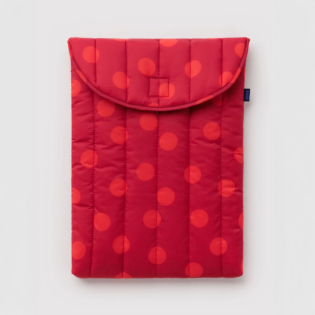 PUFFY LAPTOP SLEEVE - RED POLKA DOT (Multiple Sizes) — by Baggu