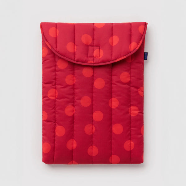 POCHETTE D'ORDINATEUR PUFFY - À POIS ROUGES (plusieurs formats) — par Baggu