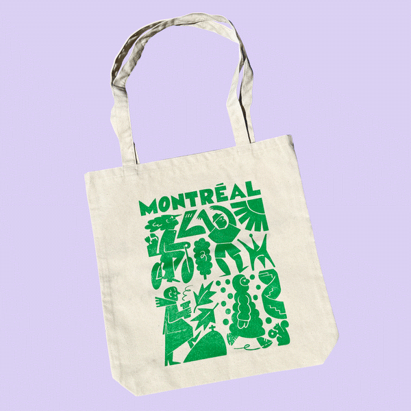 “TEMPO” MONTRÉAL TOTE BAG (multiple colors) – by Mathilde Filippi