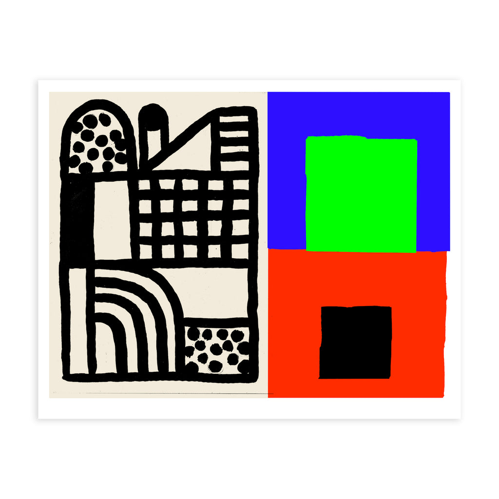 ENSEMBLE DES TÉMOIGNAGES MATÉRIELS ET IMMATÉRIELS – 50 x 40 cm (sérigraphie) — par Atelier Bingo