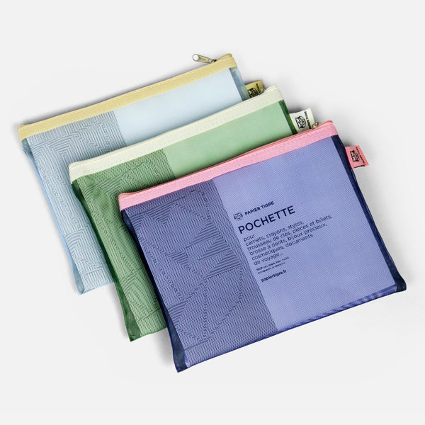 MESH POCKET M (different colors) — by Papier Tigre
