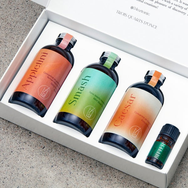 MINI COLLECTION POUR SPIRITUEUX CLAIRS — par 3/4oz. Tonic