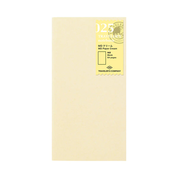 TRAVELER'S NOTEBOOK 025 CAHIER DE RECHARGE PAPIER CRÈME — par Traveler's Company
