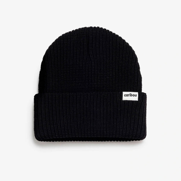 FISHERMAN BEANIE – Black (Adults) — by Caribou