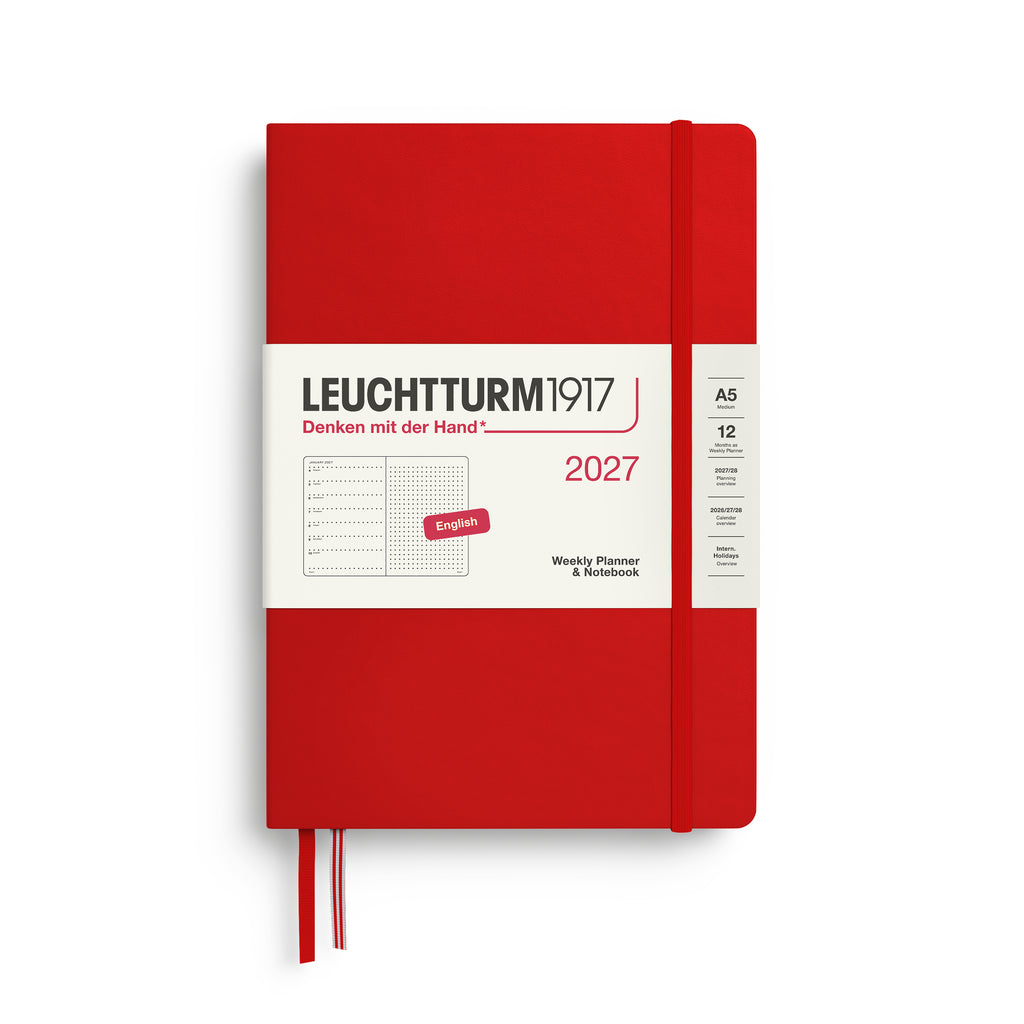 WEEKLY PLANNER & NOTEBOOK DOTTED (A5) 2027, 12 MONTHS, HARDCOVER - ENG ...