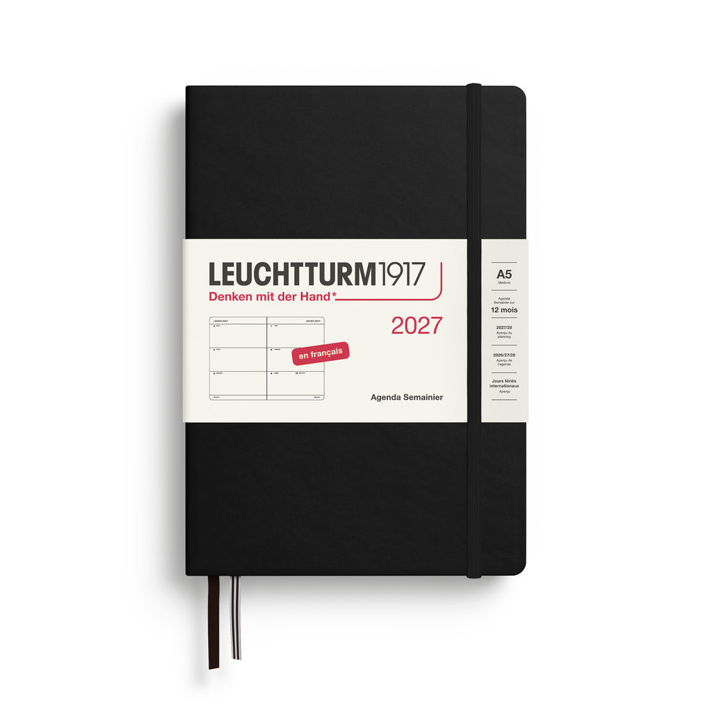 WEEKLY PLANNER MEDIUM (A5) 2027, 12 MONTHS, Hardcover - FRENCH (Multiple Colors) — by Leuchtturm1917