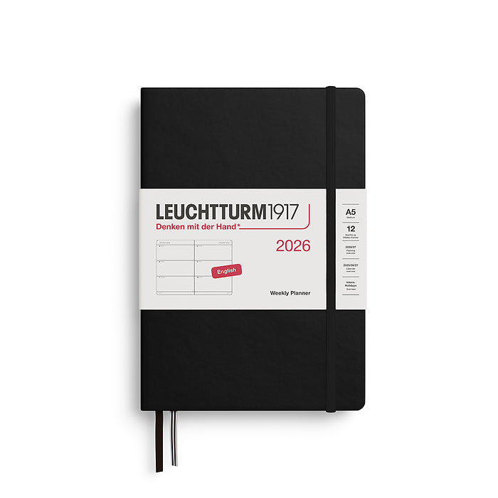 WEEKLY PLANNER MEDIUM (A5) 2026, HARDCOVER (Multiple Colors) ENGLISH — by Leuchtturm1917