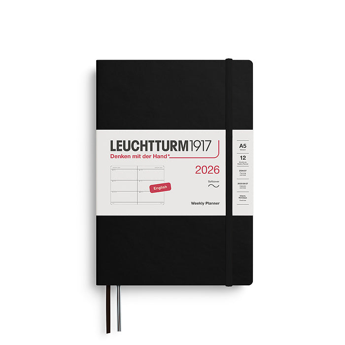 WEEKLY PLANNER MEDIUM (A5) 2026, SOFTCOVER (Multiple Colors) ENGLISH — by Leuchtturm1917