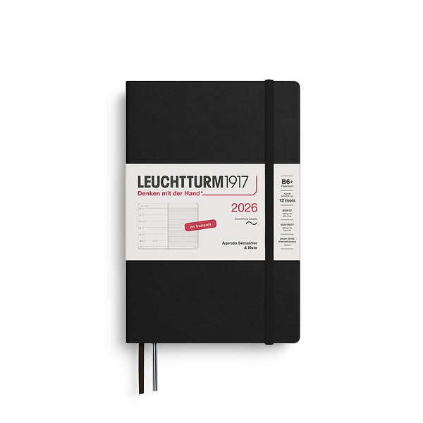 WEEKLY PLANNER & NOTEBOOK (B6+) 2026, SOFTCOVER, (Multiple Colors) FRENCH — by Leuchtturm1917