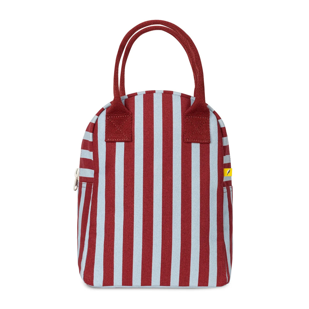 ZIPPER LUNCH (Awning Stripe Chili Pepper) — by FLUF