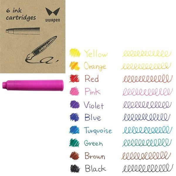 Neon Chroma Ink Pad Set - Pink, Orange, Green, Yellow - Yellow Owl