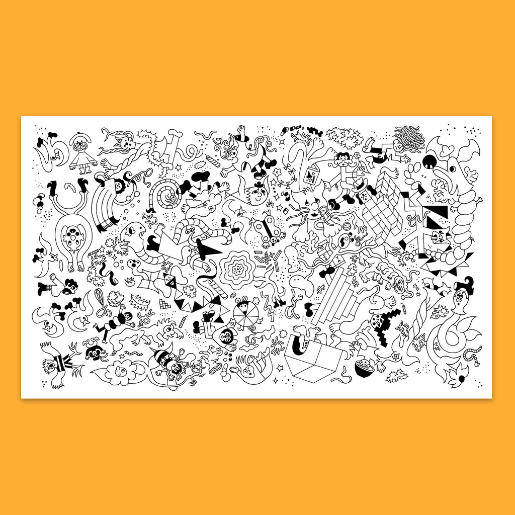 PSYCHEDELIQUE – Giant Colouring Poster, 60 x 36