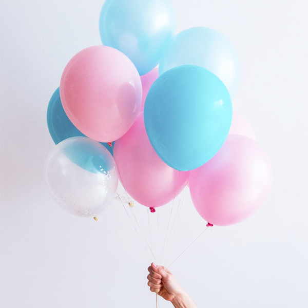 SET OF BIODEGRADABLE BALLOONS COTTON CANDY — by La fée raille
