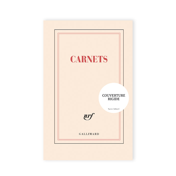 CAHIER DE NOTES RIDIDE « CARNETS » — par Gallimard
