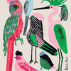 EXOTIC BIRDS, 8" X 10" — by Gertrudis Shaw