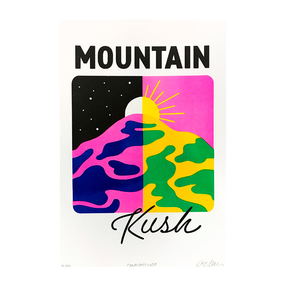 MOUNTAIN KUSH, 11.5" x 17.5" — by Aless MC