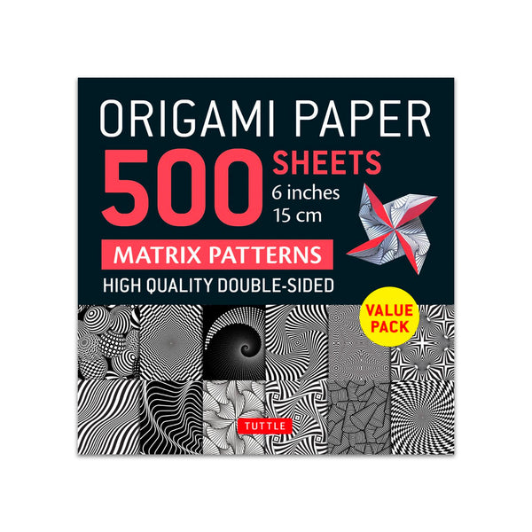ORIGAMI PAPER 500 SHEETS MATRIX PATTERNS 6" — par Tuttle